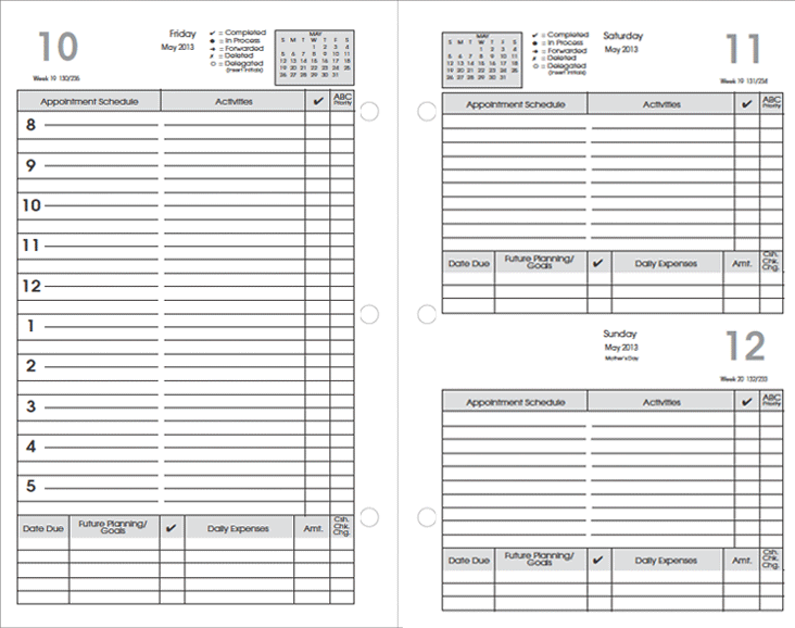 2021 Day Planner Refills, Calendar Refill Pages, Organizer Inserts