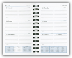 2015 twin wire weekly calendar refill pages