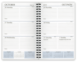 wirebound 5x8 calendar refill insert