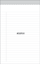 White Gray Ruled Pads 5 x 8